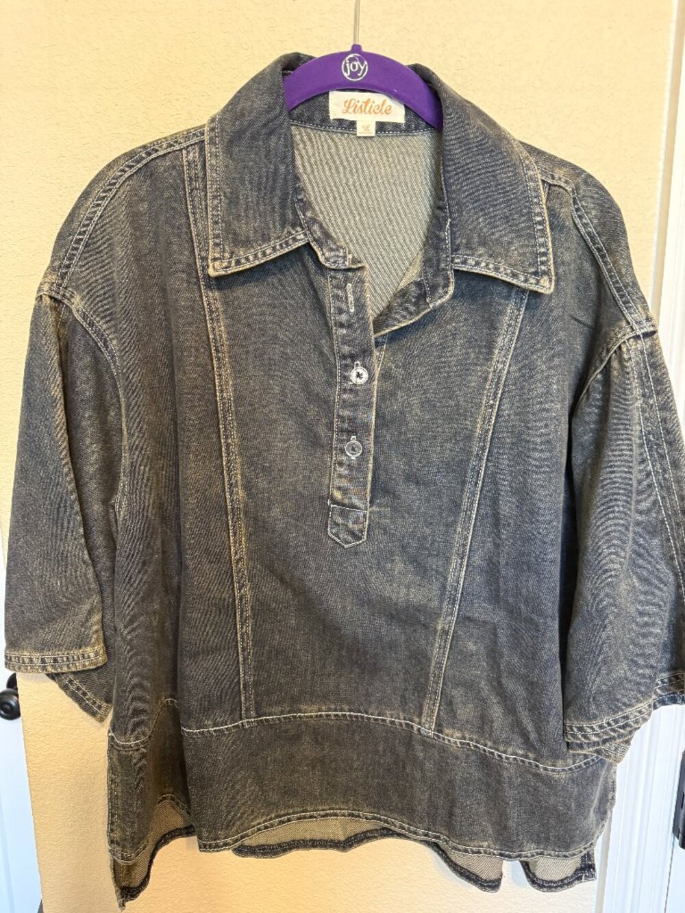 Listiele Black Denim Shirt